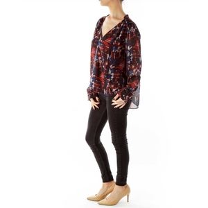 Vince Camuto Floral Blouse S